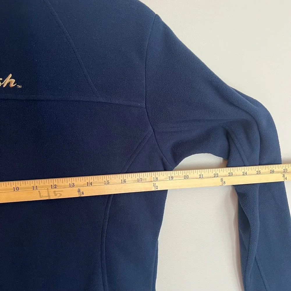 Columbia Notre Dame Fighting Irish Fleece Jacket Navy Blue Full Zip Women Medium